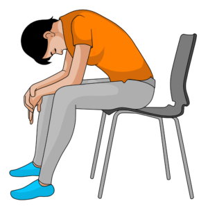 Kutschersitz hilft schnell gegen einen verspannten Nacken